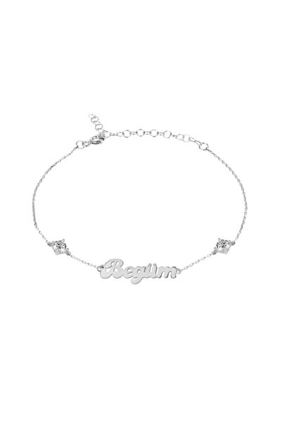 İNDİGO TAKI Tek Taşlı Isimli Gümüş Bileklik