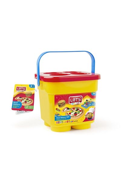 Lets 8 Color Bucket Play Dough - 9 Molds L8901