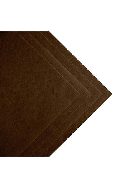 garaccu Brown Thin Soft Felt 42x50 Cm Hobby Felt