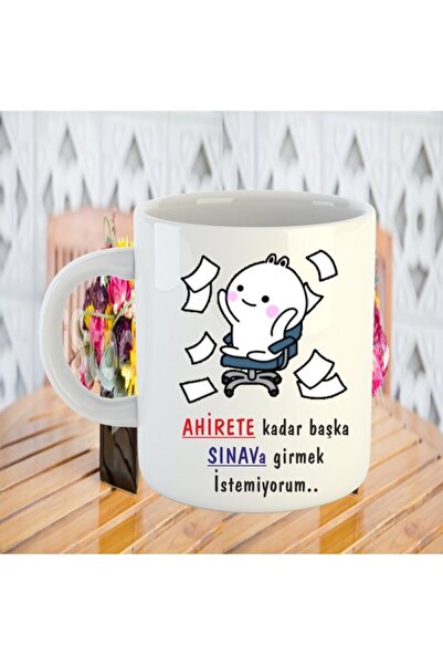 I Don't Want to Take Another Exam Until the Hereafter Mug + Daisy Necklace
