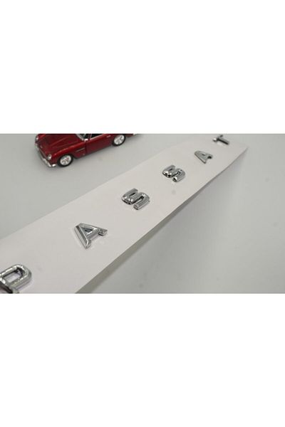 Volkswagen Passat Logo-ul de scris pentru bagaje de nouă generație Culoare cromată Negru lucios