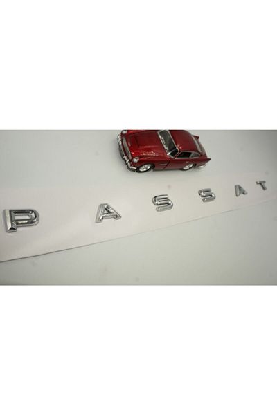 Volkswagen Passat Logo-ul de scris pentru bagaje de nouă generație Culoare cromată Negru lucios