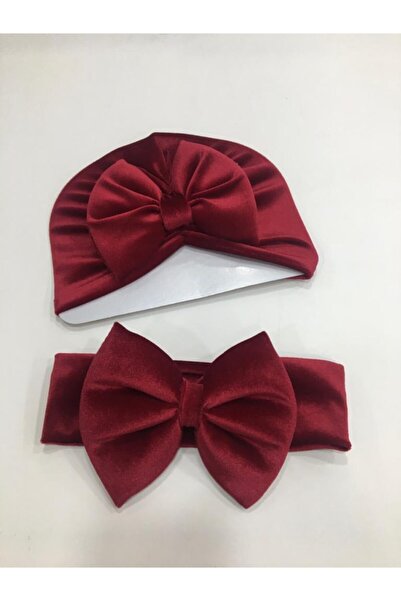 BİRCAN BABY Bone Bandana Kadife Set