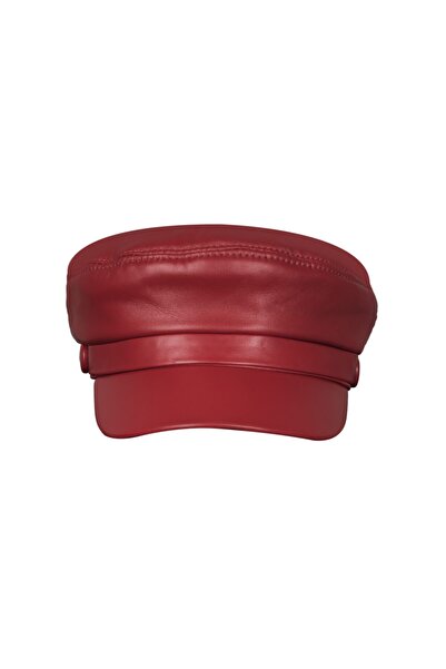 TARETTİ Kaptan Model Hakiki Deri Kadın Şapka