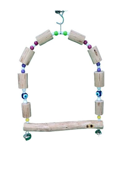 Wooden Bird Jako Parrot Wooden Swing