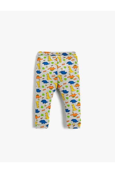 Koton Jogginghose mit Dinosaurier-Print und Taillenband