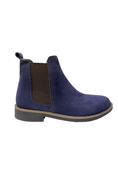 Mitsubishi Δερμάτινες ορθοπεδικές μπότες Navy Blue Nubuck