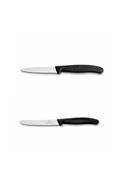 Victorinox 8cm Tırtıklı-11 Cm Domates Bıçağı Siyah