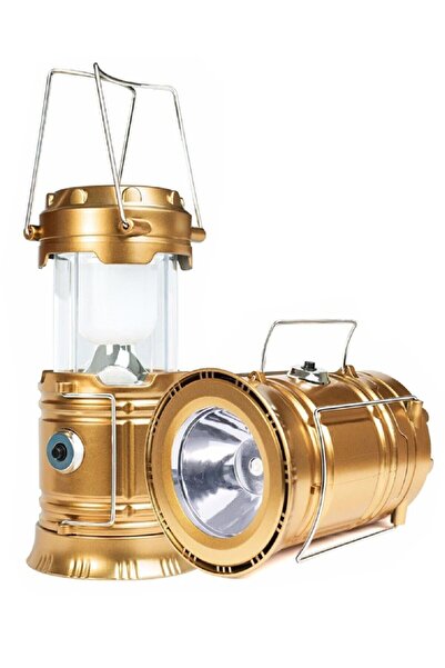 Genel Markalar Büyük Boy Güneş Enerjili Kamp Feneri Işıldak Lamba Usb Powp-5900t