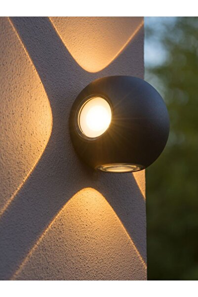 ALFALED Tasarım Top Led Aplik Siyah - Günışığı