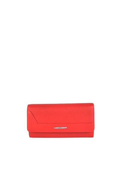 Eminsa Women's Red Magnetic Leather Wallet