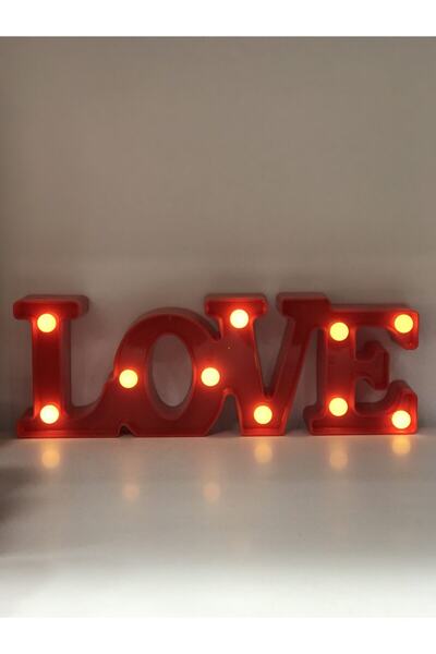 Love Işıklı Masa Üstü Süs
