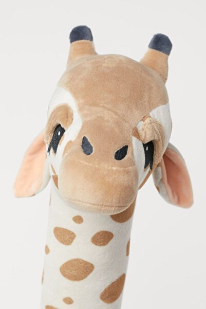 Sole Giraffe Zürafa Dekoratif Yastık Uyku Ve Oyun Arkadaşı Peluş Hayvanlar 1 Metre 100 Cm X 34 Cm Bej