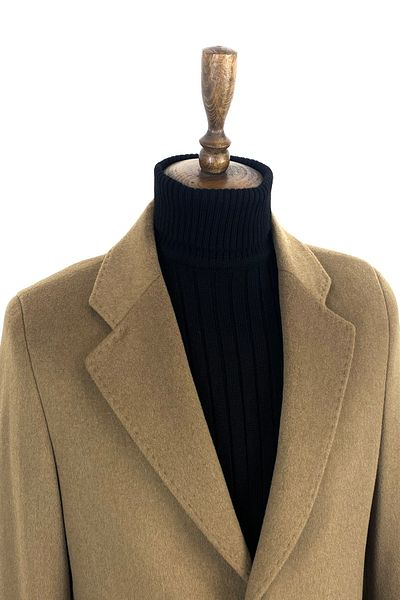 ŞAN GİYİM 905 Men's Camel Jacket Collar Short Coat