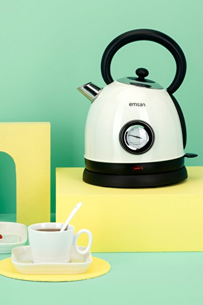 Emsan Turtle Kettle Cream