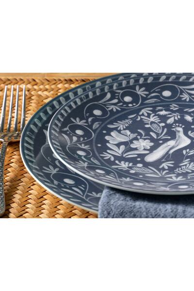 English Home Hermosa Porselen Pasta Tabağı 20 Cm Mavi