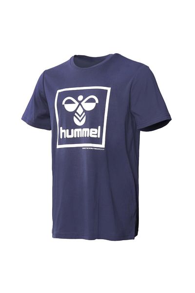 hummel 911558 -7666 Hmlt-ısam Ανδρικό T-Shirt Peacoat