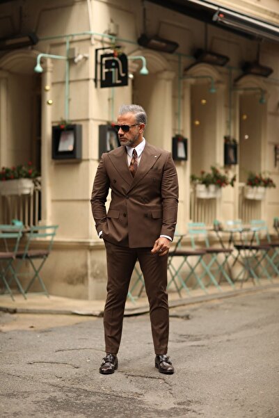 Fc Plus Kruvaze Takım Elbise Slim Fit