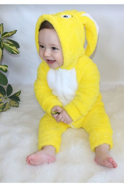 Cenanın Dolabı Baby Rabbit Rompers, plush Rompers, zippered Rabbit Rompers