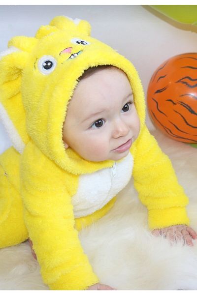 Cenanın Dolabı Baby Rabbit Rompers, plush Rompers, zippered Rabbit Rompers