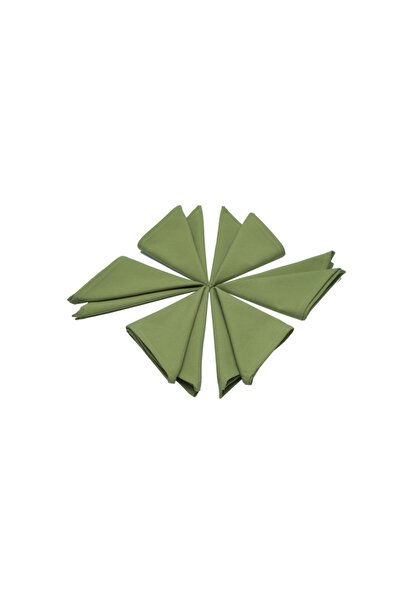 paris in paris 6 Adet Yeşil Renk Kumaş Servis-sunum Peçetesi 1.kalite Duck Keten Kumaş (DERTSİZ KUMAŞ)