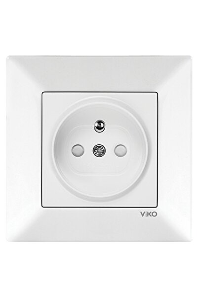 VİKO Meridian - Ups Grounded Socket Child-Proof Mechanism-Cover-Frame
