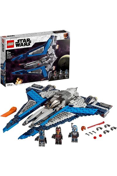 LEGO Star Wars Starfighter with Mandalor 75316 - Creative Toy Construction Set with 3 Mini Figures (544 Pieces)
