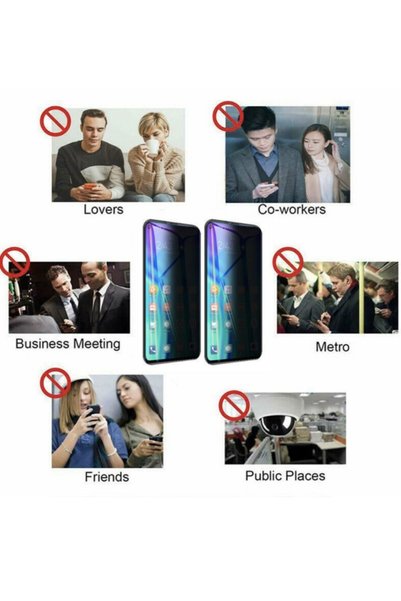 TEKNOPARKTA Poco X3 Pro Uyumlu  Mat Hayalet Ekran Gizli Privacy Tam Kaplayan Kırılmaz Cam Seramik Ekran Koruyucu