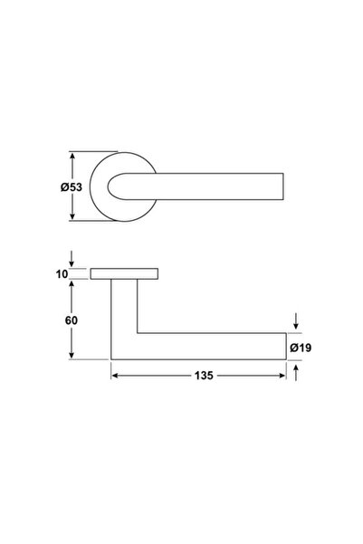 Hafele Werner-m Kapı Kolu, Paslanmaz Çelik Renk