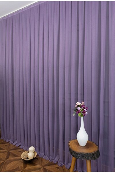 Esse Home Purple Grek Tulle Curtain Honeycomb Floor 300x260 cm 1x2 Sparse Pleat Esse16444