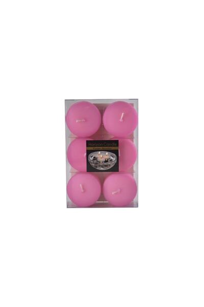 Horizon Mum Yılbaşı Yüzen Mum Pembe 6'lı Paket