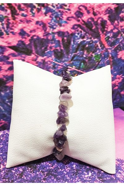 Mıçı Natural Stone Bracelet Broken Stone (amethyst Stone)