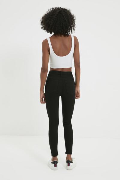 Ramrod Jean skinny denim, negru, strâns, fără culoare