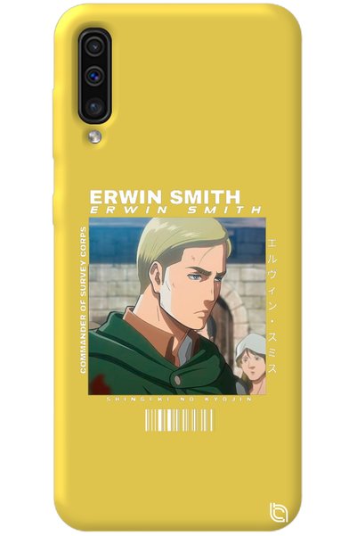 WANNA PROTECT Samsung Galaxy A70 Yellow Premium Velvet Inside Attack on Titan...