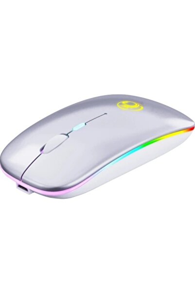 İstaTek Rgb Led Işıklı Şarjlı Kablosuz Mouse Sessiz 2.4 Ghz Usb Wireless