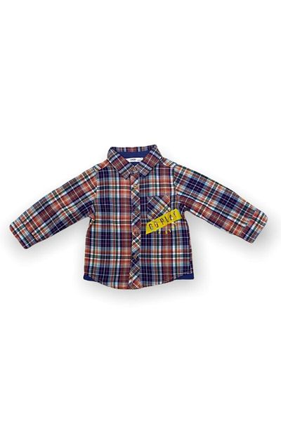 Çikoby Baby Boy Checkered Long Sleeve Shirt