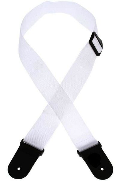 Karin White Color Guitar Strap Belt-length Adjustable Plectrums