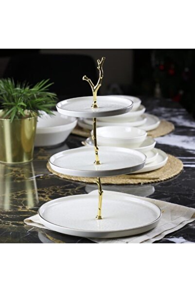 Glore Istanbul Krem 3 Katlı Kurabiyelik