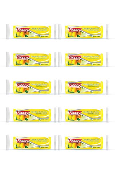 Floppy Lemon 55x60 Drawstring Garbage Bag 10 Pieces
