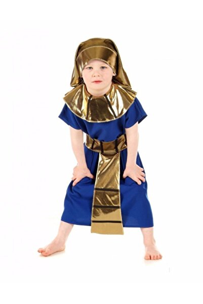 MY Kostüm Erkek Çocuk Mavi Mısırlı Kostümü