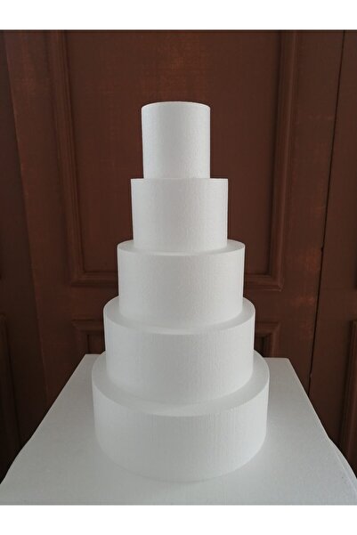 Oyd strafor Strafor Maket Pasta 5 Katlı 30x10cm 25x10cm 20x10cm 15x10cm 10x10