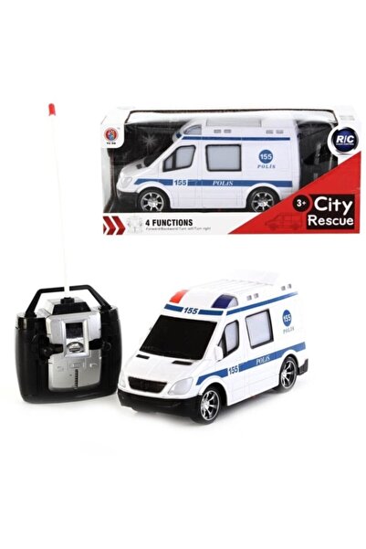 Prestij Oyuncak Uzaktan Kumandalı Pilli Full Fonksiyon Polis Arabası 20 cm