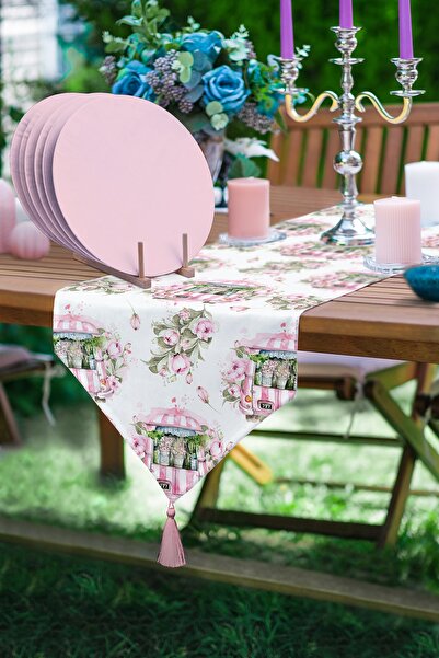 Realhomes حزم زهور بتصميم مخصص للزينة على شكل مثلث مع شرابات، قطعة واحدة و6 ق...