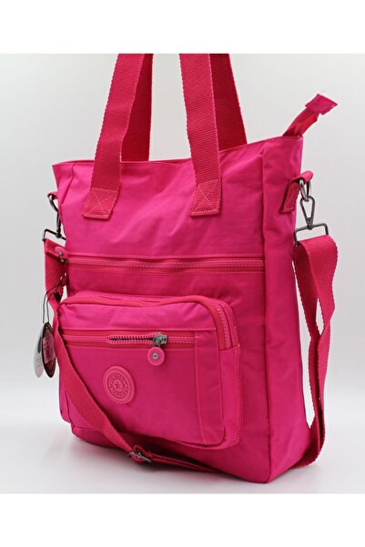 Bevitton Su Geçirmez Kumaş Kadın Pembe Omuz Çantası 7200