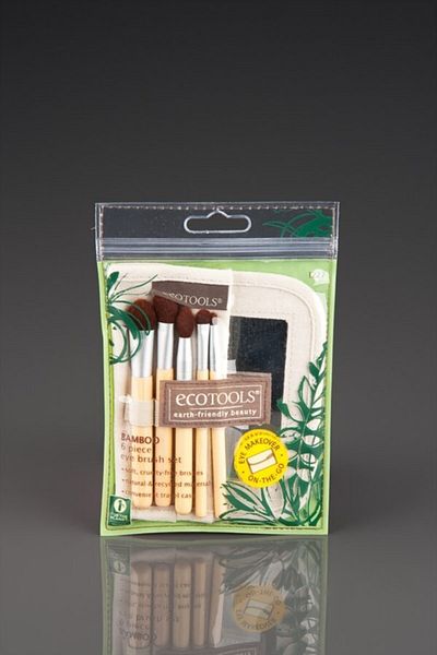 Ecotools Taklon Bristle and Bamboo Natural Makeup Brush Set