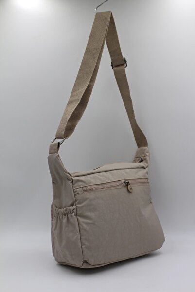 Bevitton Klinkır Suya Dayanıklı Kumaş Kadın Omuz Çantası 4120 Bej