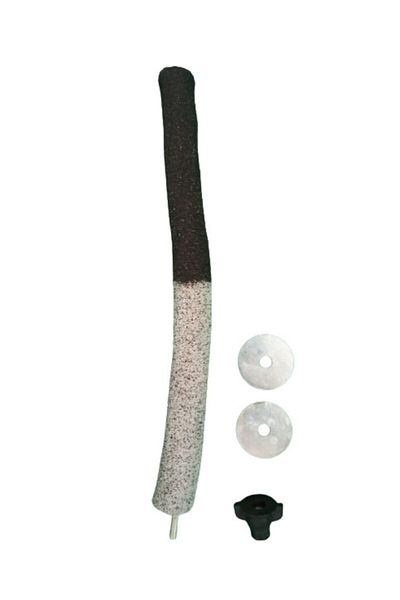 Wooden Bird Sandy Sultan Parrot Perch Black-White