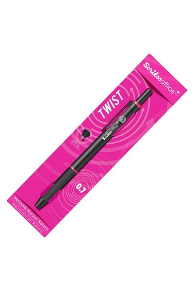 Scrikss Twist Versatil Pencil (Mechanical Tip Pencil) 0.7 mm Pink Transparent Packaging
