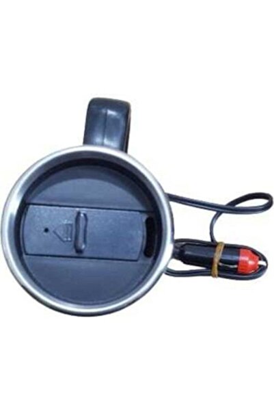 Gross 24 Volt Car Thermos Kettle Water Heater Thermos 500 Ml Chrome