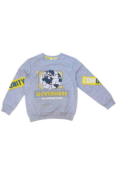 Çikoby Boy's Gray Sweatshirt